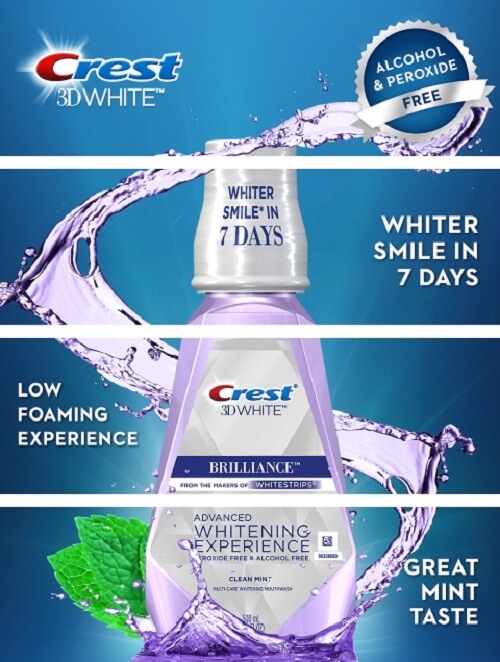 Nước súc miệng Crest 3D White - sản phẩm chăm sóc răng miệng được nhiều người tin dùng